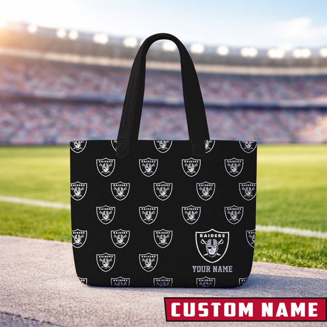 LIMITED EDITION - NEW CUSTOMIZED NFL07 LV RAIDERS QUILTED TOTE BAG