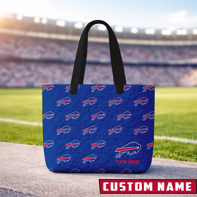 LIMITED EDITION - NEW CUSTOMIZED NFL03 BF BILLS QUILTED TOTE BAG