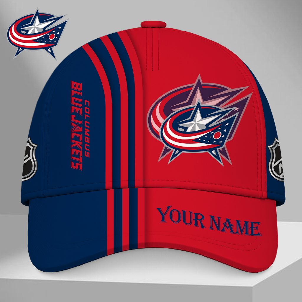 SPECIAL EDITION - NEW CUSTOMIZED NHL18 CBJ COLUMBUS BLUE JACKETS CLASSIC CAP