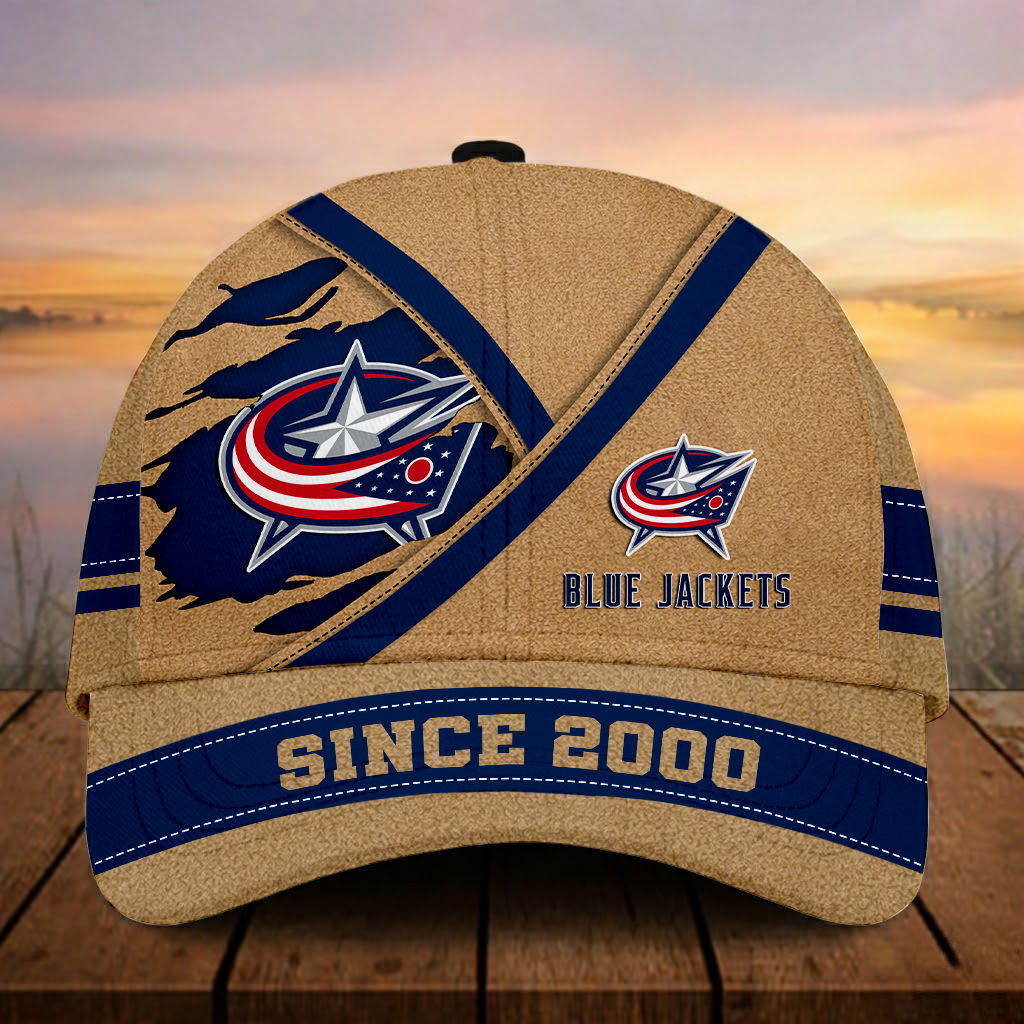 LIMITED EDITION - NEW CUSTOMIZED NHL18 CBJ COLUMBUS BLUE JACKETS CLASSIC CAP