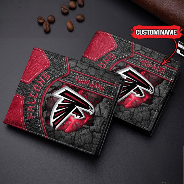 VIRAL SALE - NEW CUSTOMIZED NFL18 ATF ATLANTA FALCONS LEATHER WALLET
