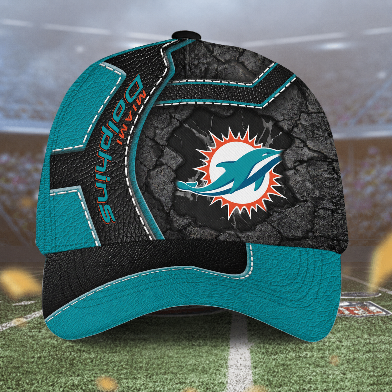 LIMITED EDITON - NEW CUSTOMIZED NFL19 MDP MIAMI DOLPHINS CLASSIC CAP