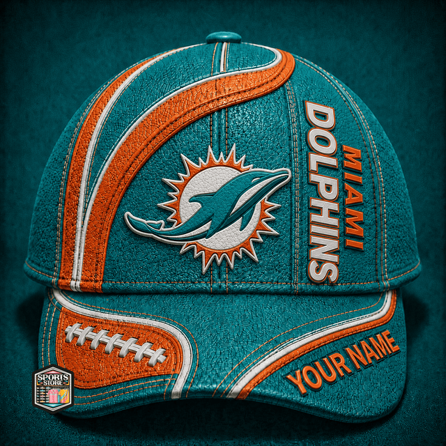 ELITE EDITION - NEW CUSTOMIZED NFL19 MDP MIAMI DOLPHINS CLASSIC CAP