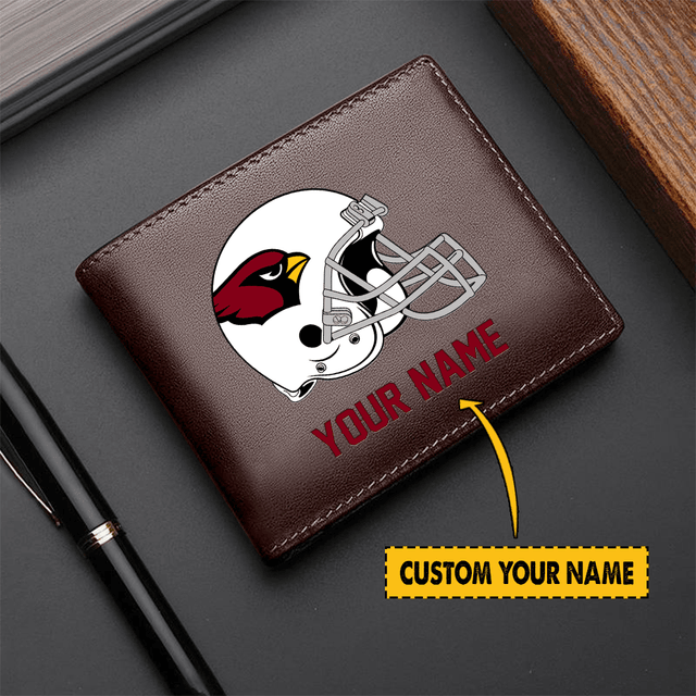 LIMITED EDITION - NEW CUSTOMIZED NFL20 AR CARDINALS LEATHER WALLET