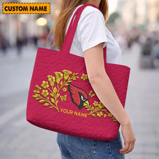 ELITE EDITION - NEW CUSTOMIZED NFL20 ARC ARIZONA CARDINALS QUILTED TOTE BAG
