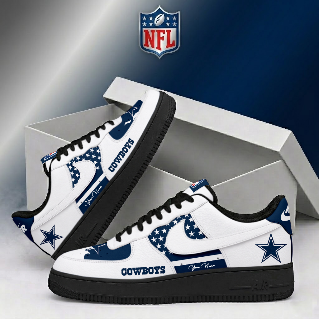 LIMITED EDITION - NEW CUSTOMIZED NFL21 DCB DALLAS COWBOYS AF1 SHOES