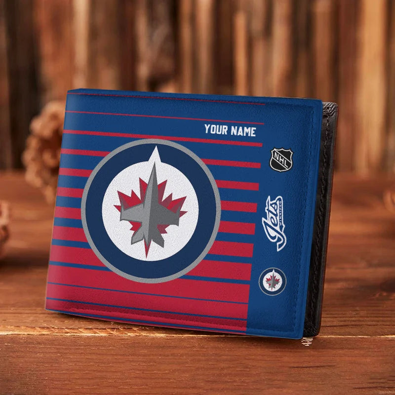 VIRAL EDITION - NEW CUSTOMIZED NHL21 WPJ WINNIPEG JETS LEATHER WALLET