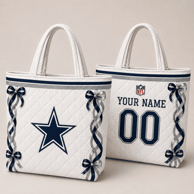 SPECIAL EDITION - NEW CUSTOMIZED NFL21 DCB DALLAS COWBOYS QUILTED TOTE BAG