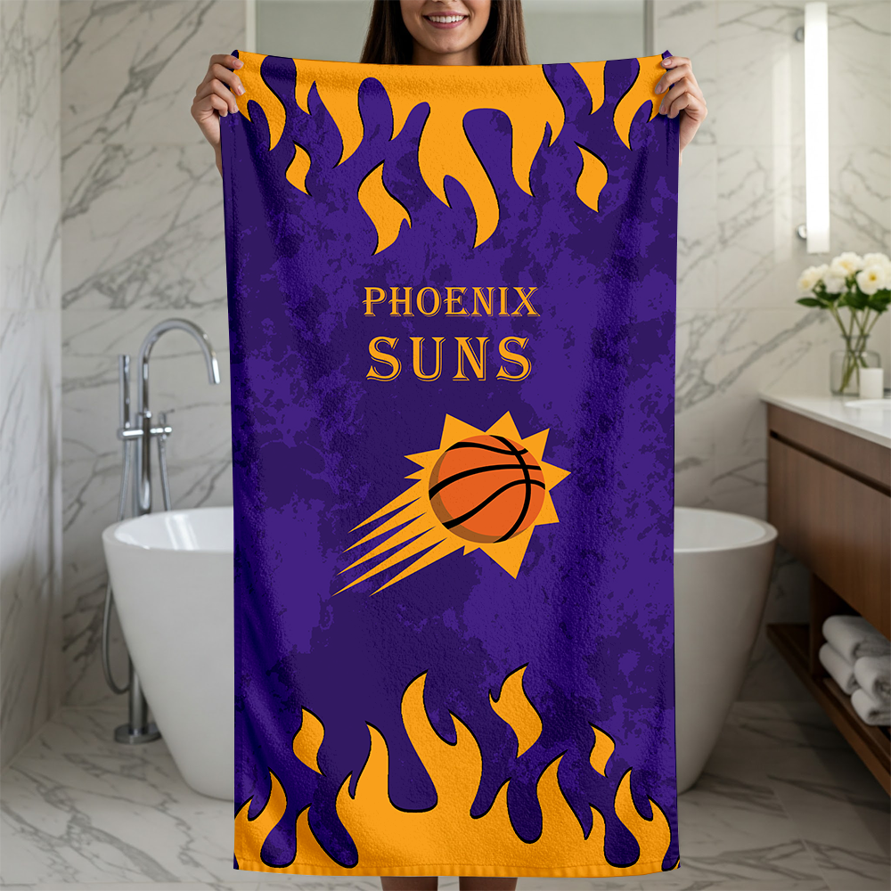 LIMITED EDITION - NEW CUSTOMIZED NBA21 PSU PHOENIX SUNS BEACH TOWEL FOR FAN
