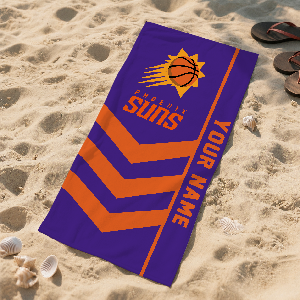 LIMITED EDITION - NEW CUSTOMIZED NBA21 PSU PHOENIX SUNS BEACH TOWEL FOR FAN