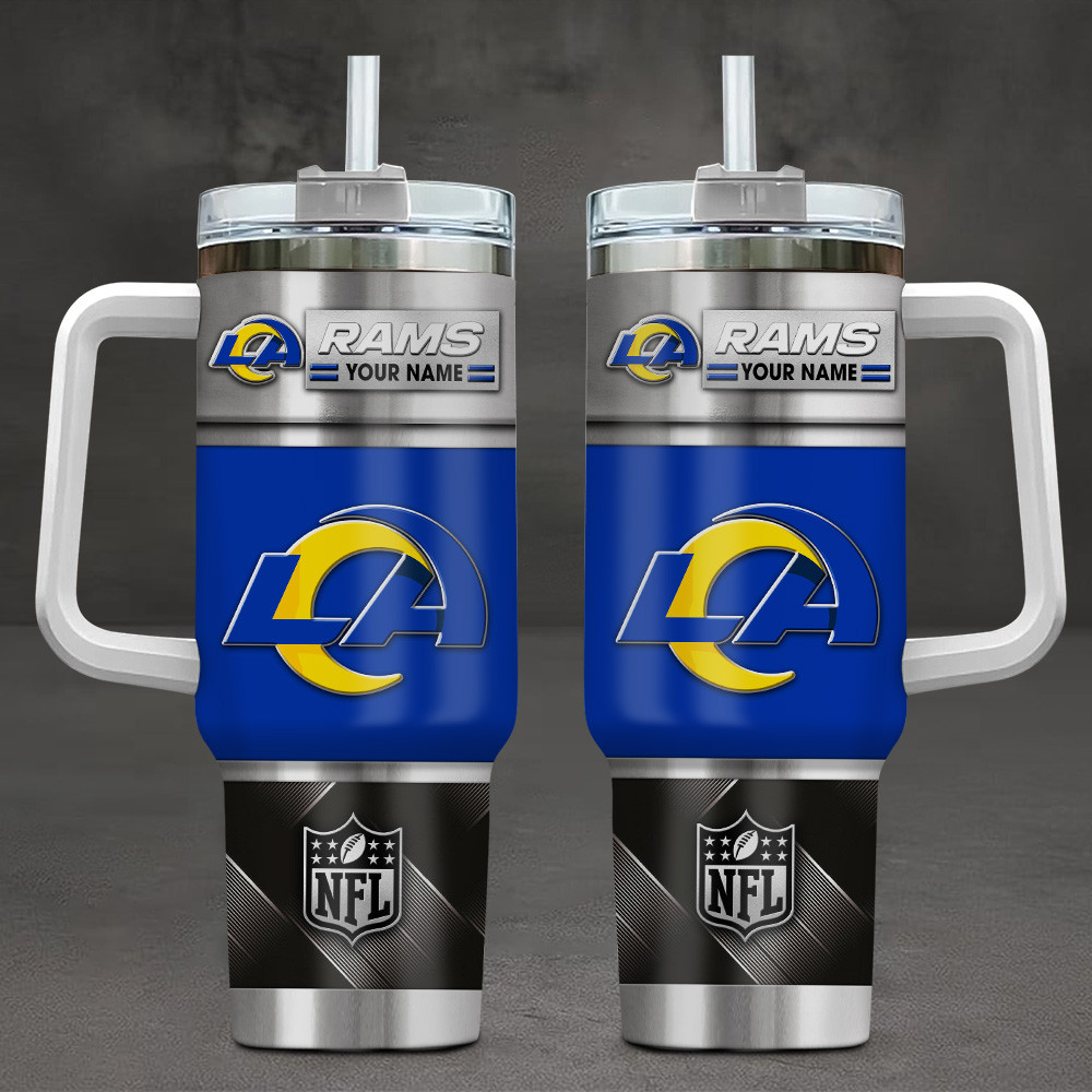 LIMITED EDITION - NEW CUSTOMIZED NFL22 LAR LOS ANGELES RAMS TUMBLER CUP