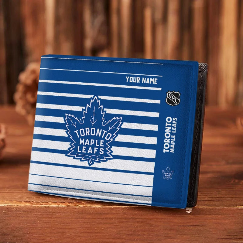 VIRAL EDITION - NEW CUSTOMIZED NHL23 TML TORONTO MAPLE LEAFS LEATHER WALLET