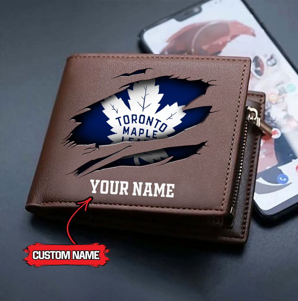 LIMITED EDITION - NEW CUSTOMIZED NHL23 TML TORONTO MAPLE LEAFS LEATHER WALLET