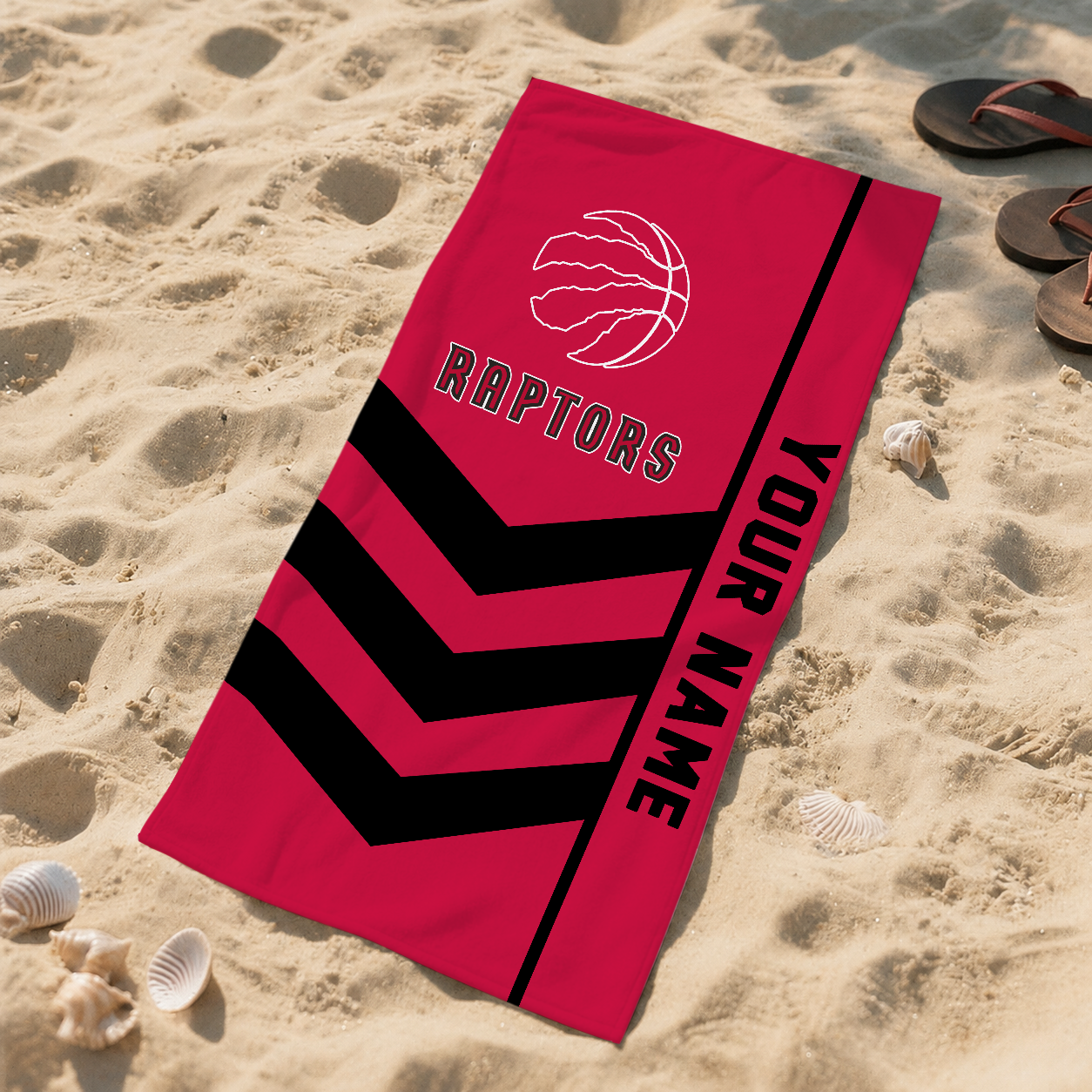 LIMITED EDITION - NEW CUSTOMIZED NBA24 TRA TORONTO RAPTORS BEACH TOWEL FOR FAN