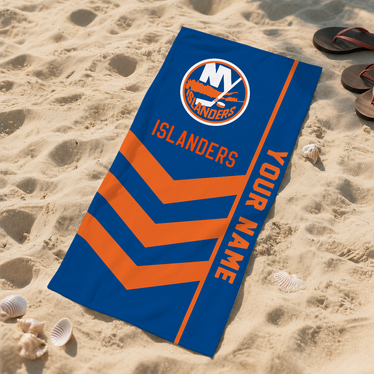 SPECIAL EDITION - NEW CUSTOMIZED NHL25 NYI NEW YORK ISLANDERS BEACH TOWEL