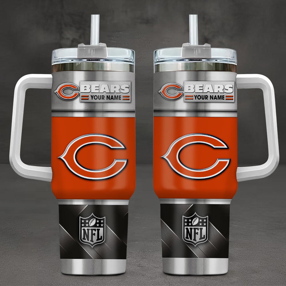 LIMITED EDITION - NEW CUSTOMIZED NFL26 CCB CHICAGO BEARS TUMBLER CUP