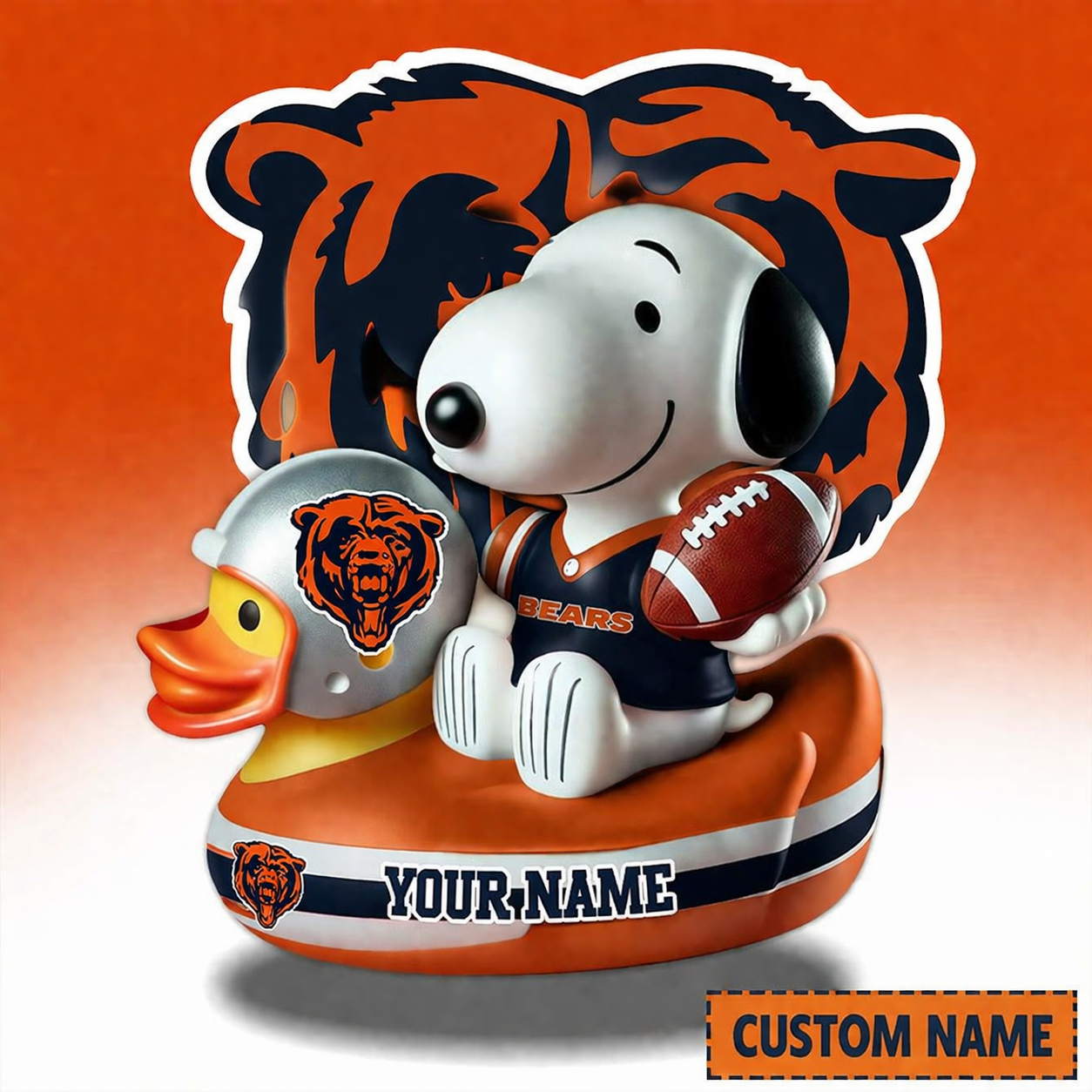 LIMITED EDITION - NEW CUSTOMIZED NFL26 CH BEARS SNOOPY ACRYLIC BLOCK