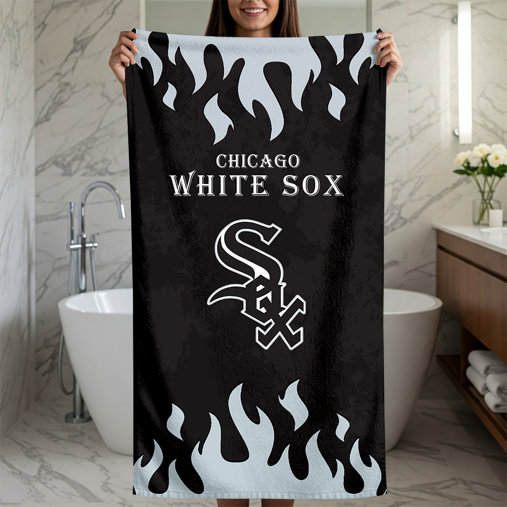 LIMITED EDITION - NEW CUSTOMIZED MLB26 CWS CHICAGO WHITE SOX BEACH TOWEL FOR FAN