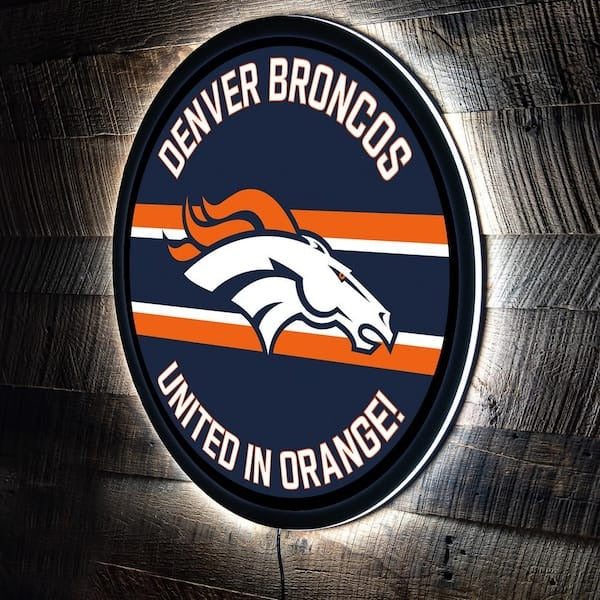 LIMITED EDITION - NEW PREMIUM NFL13 DVB DENVER BRONCOS LED LIGHT WALL DECOR