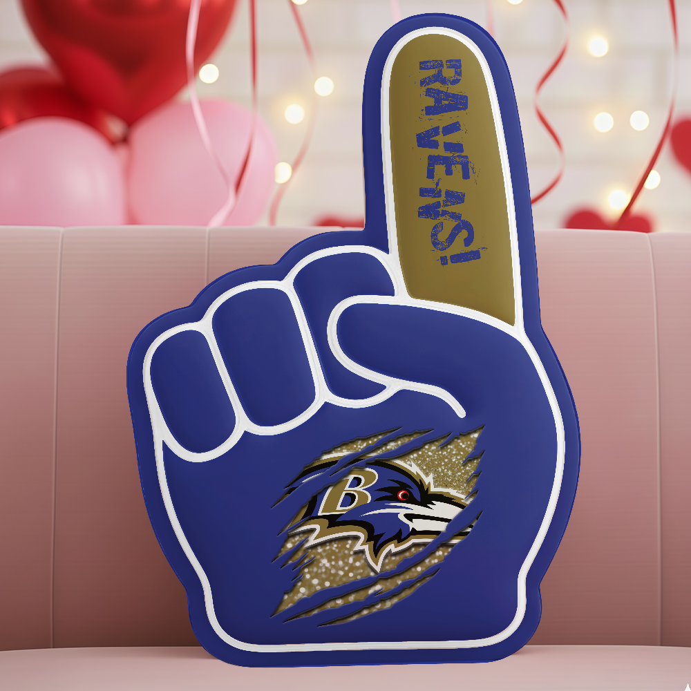 LIMITED EDITION - NEW CUSTOMIZED NFL28 BTR BALTIMORE RAVENS 3D BODY PILLOW