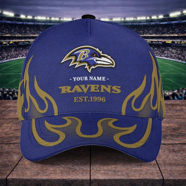 EXCLUSIVE EDITION - NEW CUSTOMIZED NFL28 BTR BALTIMORE RAVENS CLASSIC CAP
