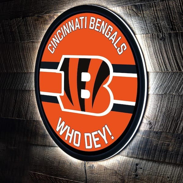 LIMITED EDITION - NEW PREMIUM NFL16 CCB CINCINNATI BENGALS LED LIGHT WALL DECOR