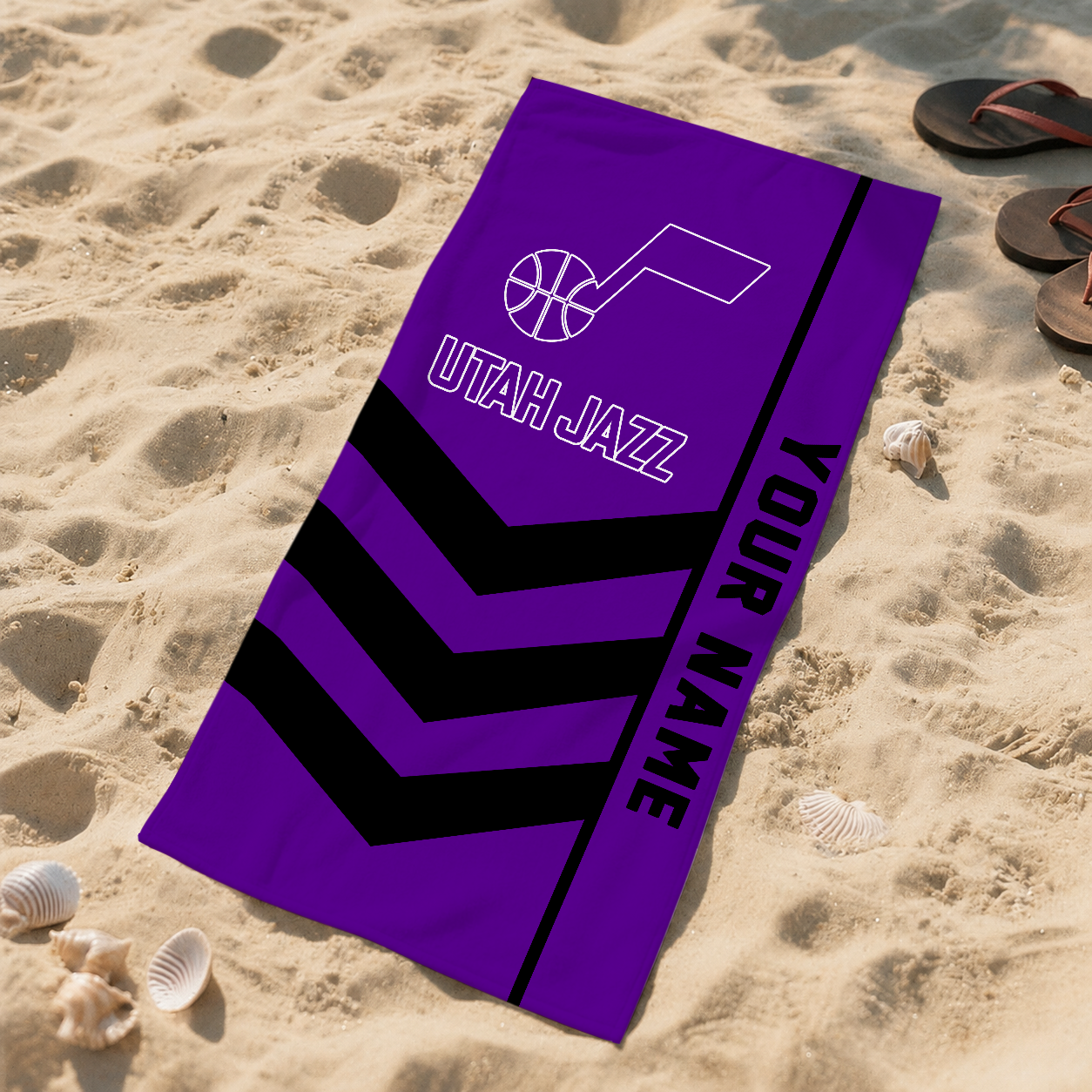 LIMITED EDITION - NEW CUSTOMIZED NBA29 UJZ UTAH JAZZ BEACH TOWEL FOR FAN
