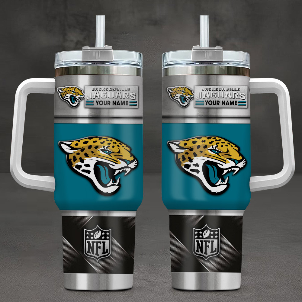 LIMITED EDITION - NEW CUSTOMIZED NFL30 JSJ JACKSONVILLE JAGUARS TUMBLER CUP
