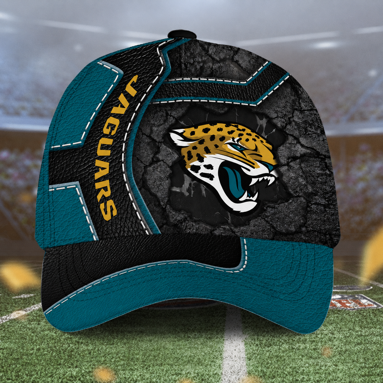 LIMITED EDITON - NEW CUSTOMIZED NFL30 JSJ JACKSONVILLE JAGUARS CLASSIC CAP