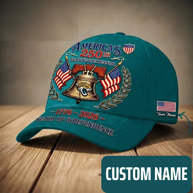 ELITE EDITION - NEW CUSTOMIZED NFL30 JSJ JACKSONVILLE JAGUARS INDEPENDENCE DAY CAP