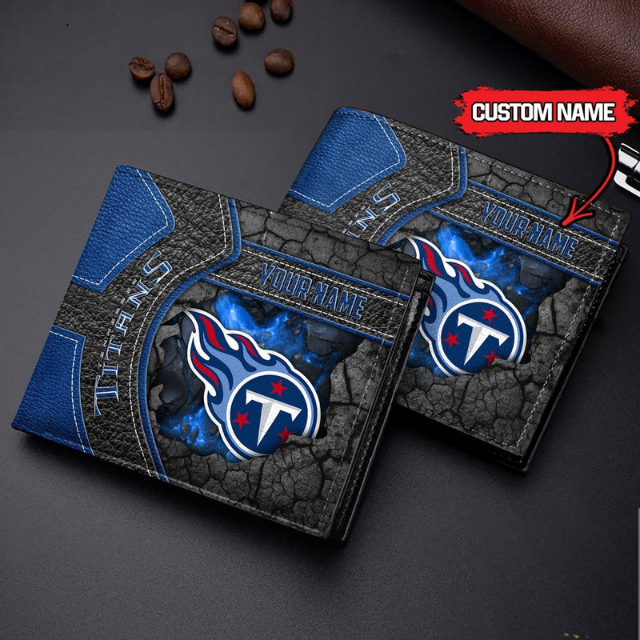 VIRAL SALE - NEW CUSTOMIZED NFL31 TST TENNESSEE TITANS LEATHER WALLET