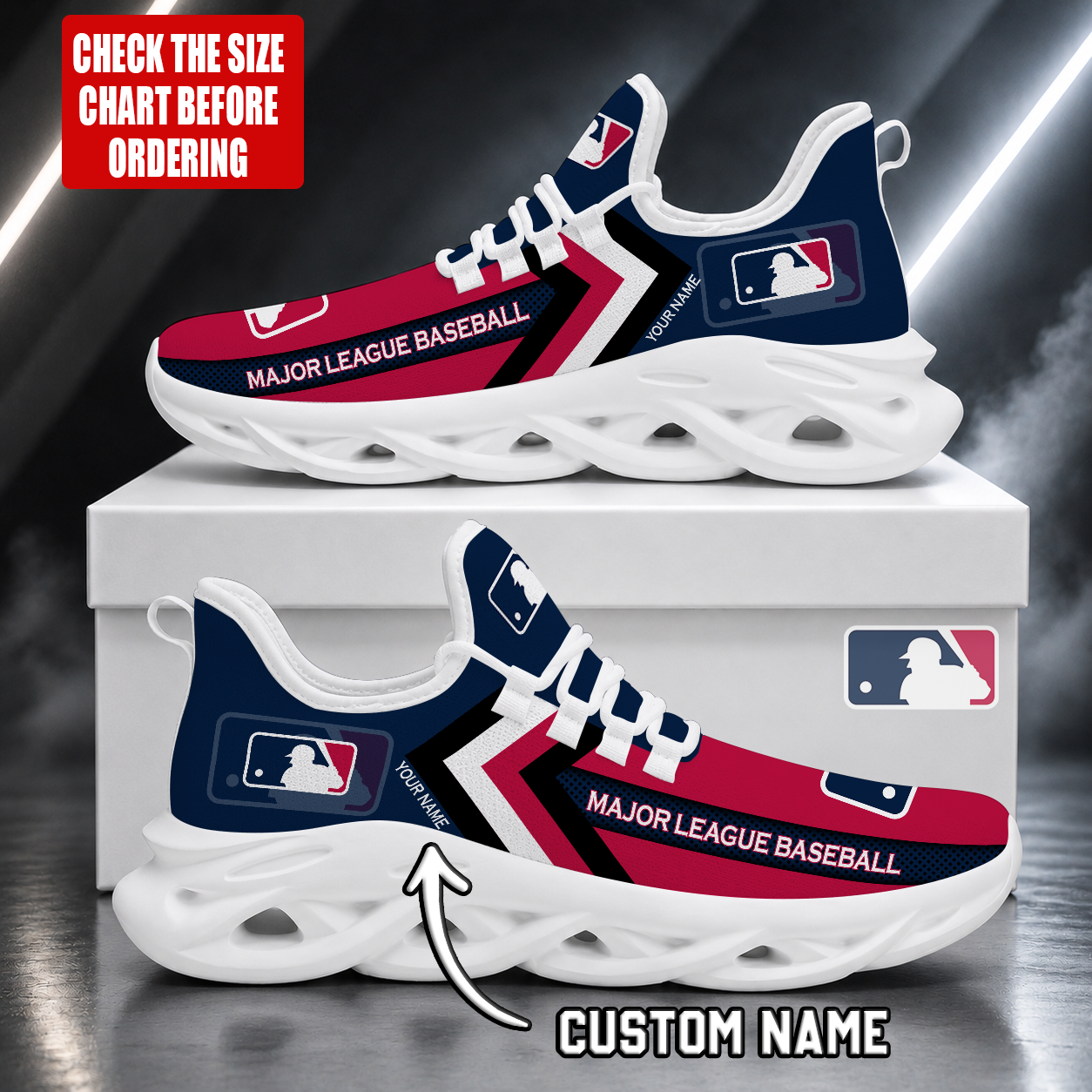 LIMITED EDITION - NEW CUSTOMIZED MLB31 MAJOR LEAGUE BASEBALL MAX SOUL SHOES