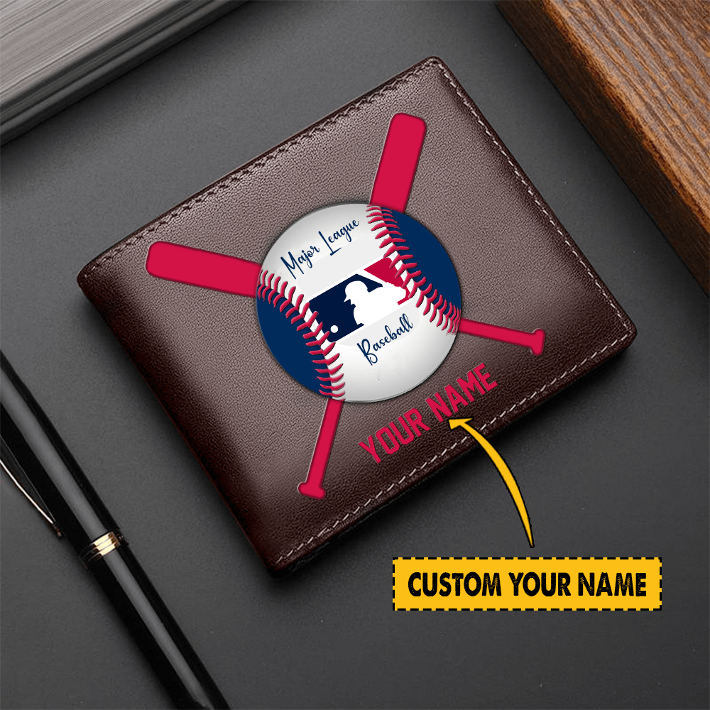 LIMITED EDITION - NEW CUSTOMIZED MLB31 MAJOR LEAGUE BASEBALL LEATHER WALLET