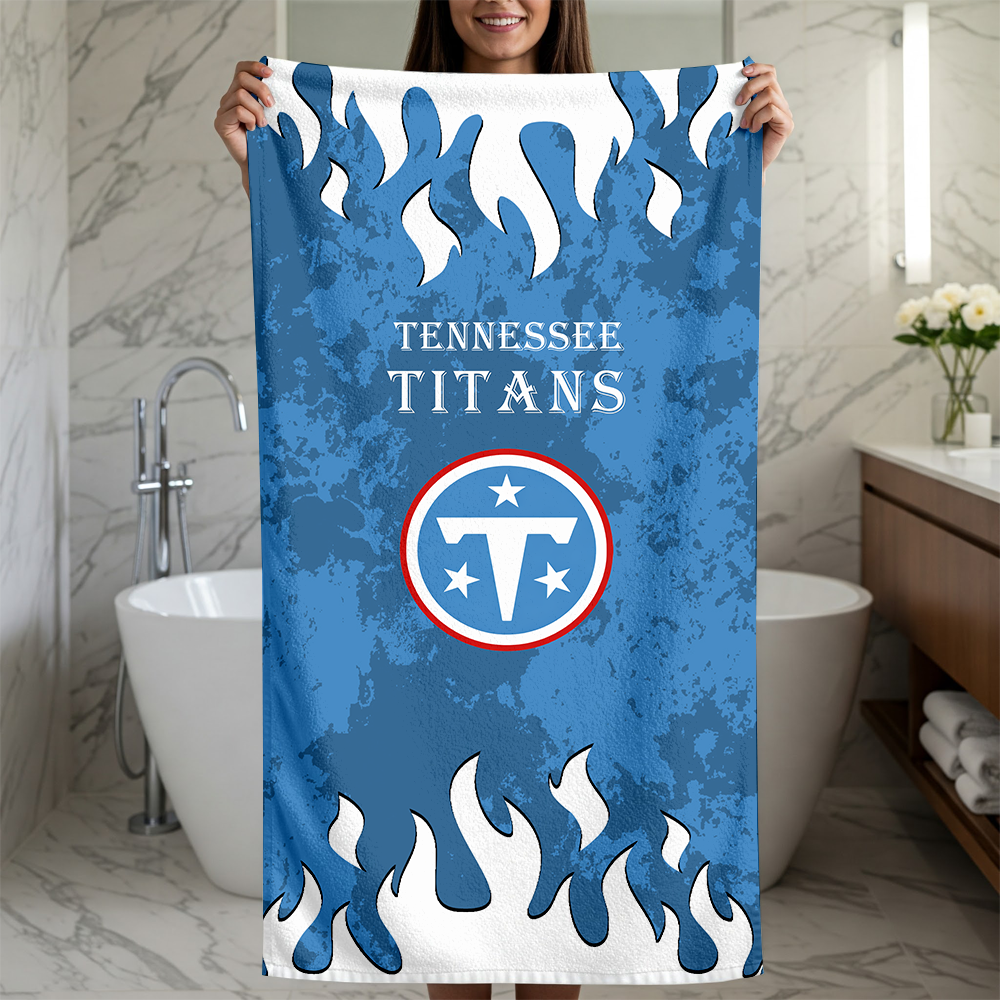 LIMITED EDITION - NEW CUSTOMIZED NFL31 TST TENNESSEE TITANS BEACH TOWEL FOR FAN