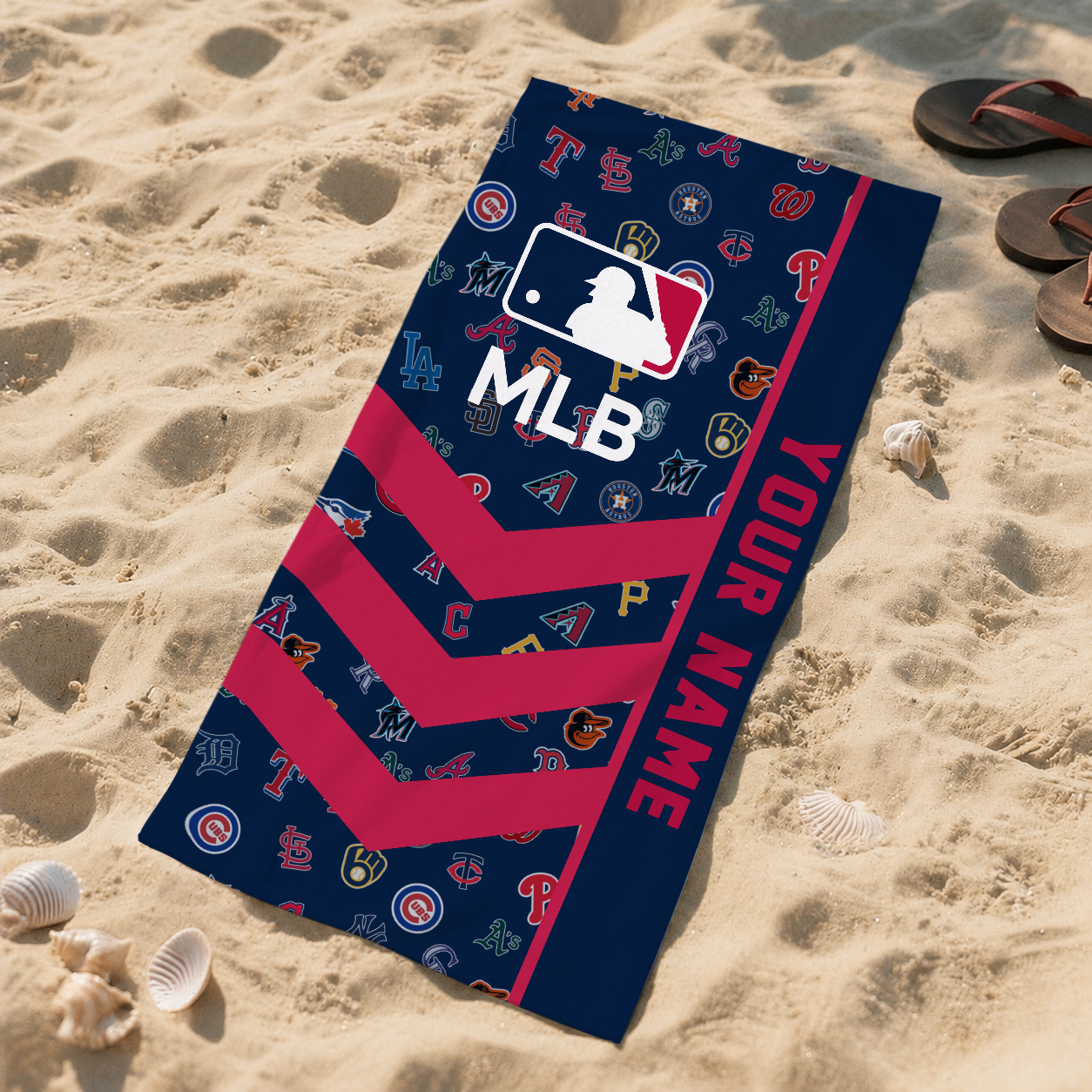 LIMITED EDITION - NEW CUSTOMIZED MLB32 BBA MLB ALL TEAMS BEACH TOWEL FOR FAN