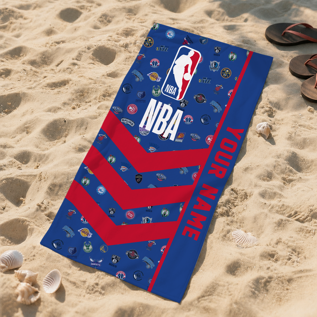 LIMITED EDITION - NEW CUSTOMIZED NBA32 NBA ALL TEAMS BEACH TOWEL FOR FAN
