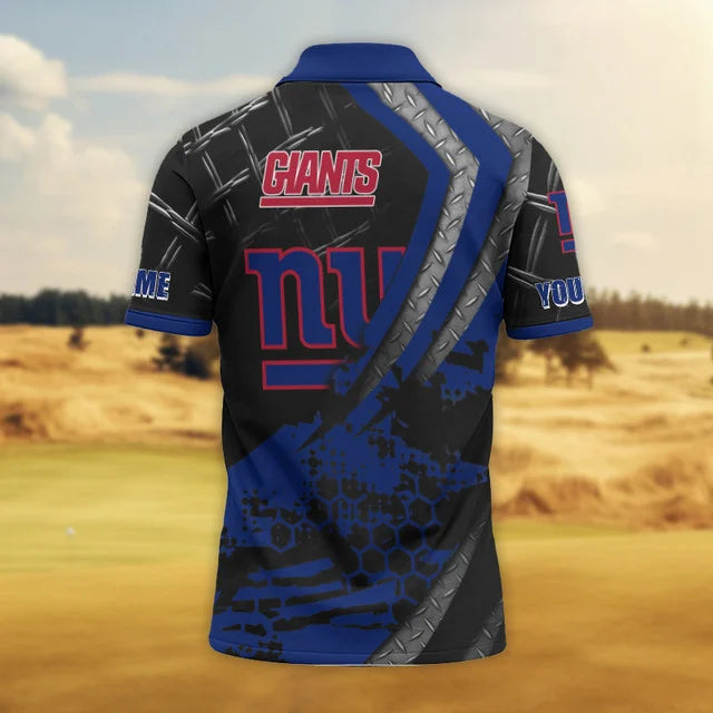 LIMITED EDITION - NEW CUSTOMIZED NFL32 NYG NEW YORK GIANTS POLO SHIRT