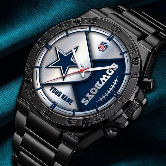 LIMITED EDITION - NEW CUSTOMIZED NFL21 DCB DALLAS COWBOYS LUXURY STAINLESS STEEL WATCH