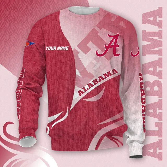 MEGA SALE - NEW CUSTOMIZED NCAA FBS08 ABC ALABAMA CRIMSON TIDE HOODIE, T-SHIRTS, ZIP HOODIE, SWEATSHIRTS & POLO SHIRT