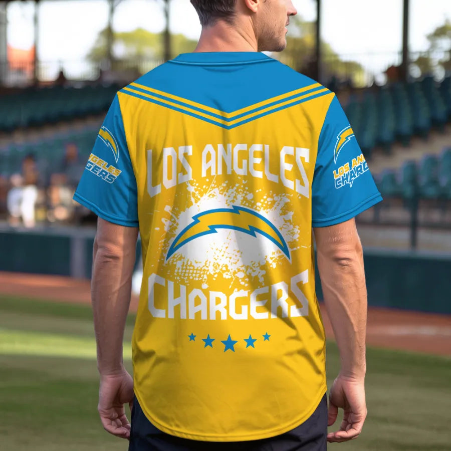 LIMITED EDITION - NEW CUSTOMIZED NFL09 LAC LOS ANGELES CHARGERS BASEBALL JERSEY