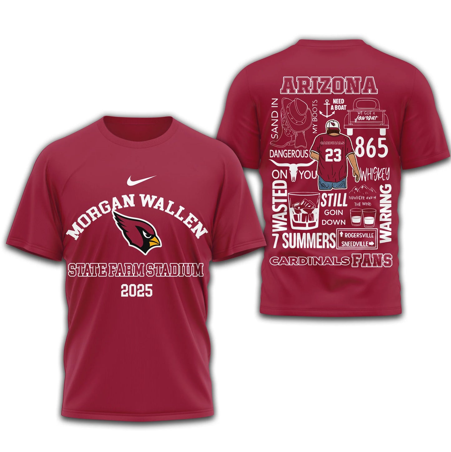 LIMITED EDITION - NEW CUSTOMIZED NFL20 ARC ARIZONA CARDINALS T-SHIRT | MULTIPLE COLORS AVAILABLE