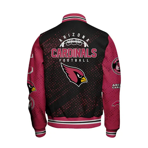 LIMITED EDITION - NEW CUSTOMIZED NFL20 ARC ARIZONA CARDINALS SATIN VARSITY JACKET & BASEBALL JACKET