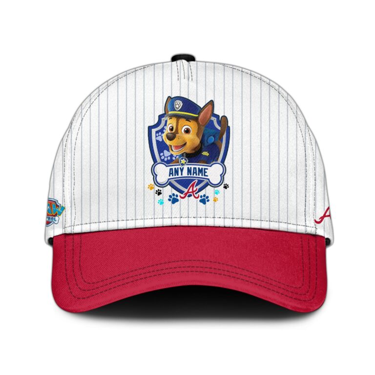 LIMITED EDITION - NEW CUSTOMIZED MLB09 ABS ATLANTA BRAVES x PAW PATROL BASEBALL JERSEY & CAP