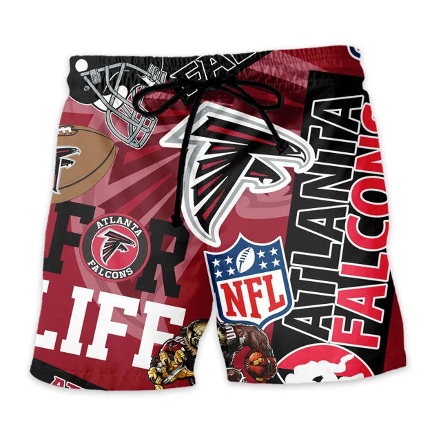 LIMITED EDITION - NEW CUSTOMIZED NFL18 ATF ATLANTA FALCONS UNISEX HAWAIIAN SHIRT & SHORTS SET