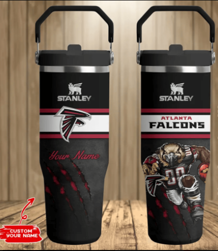 LIMITED EDITION - NEW CUSTOMIZED NFL18 ATF ATLANTA FALCONS TUMBLER CUP