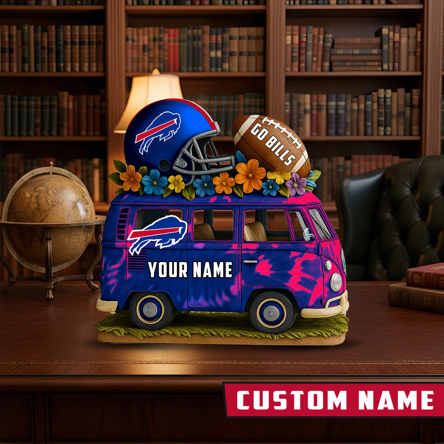 LIMITED EDITION - NEW CUSTOMIZED NFL03 BFB BUFFALO BILLS BUS ACRYLIC BLOCK