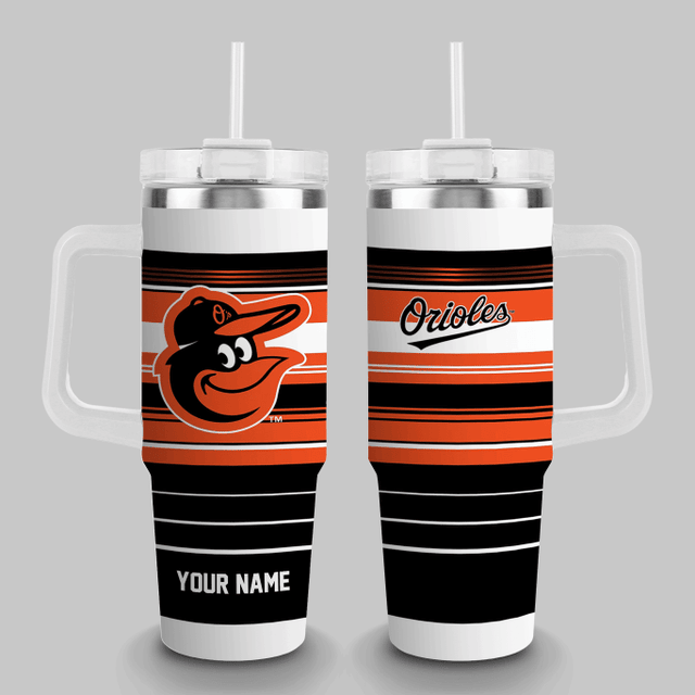 LIMITED EDITION - NEW CUSTOMIZED MLB25 BT ORIOLES TUMBLER CUP