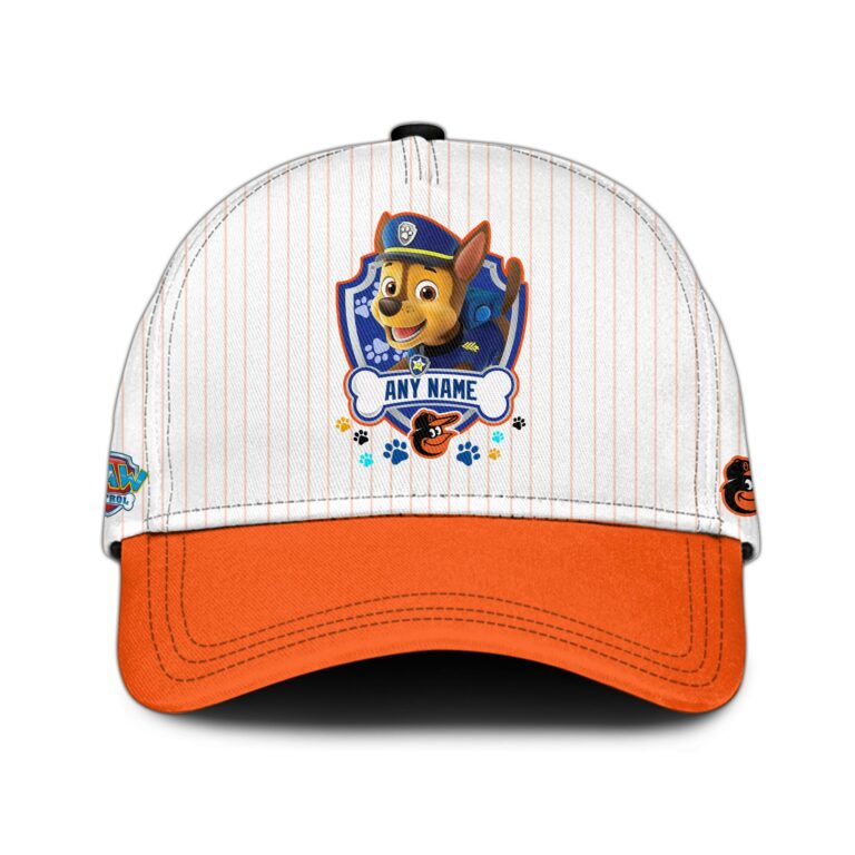 LIMITED EDITION - NEW CUSTOMIZED MLB25 BOS BALTIMORE ORIOLES x PAW PATROL BASEBALL JERSEY & CAP