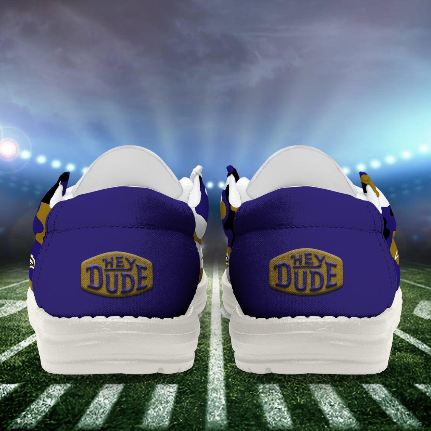 LIMITED EDITION - NEW CUSTOMIZED NFL28 BTR BALTIMORE RAVENS LOAFER SHOES