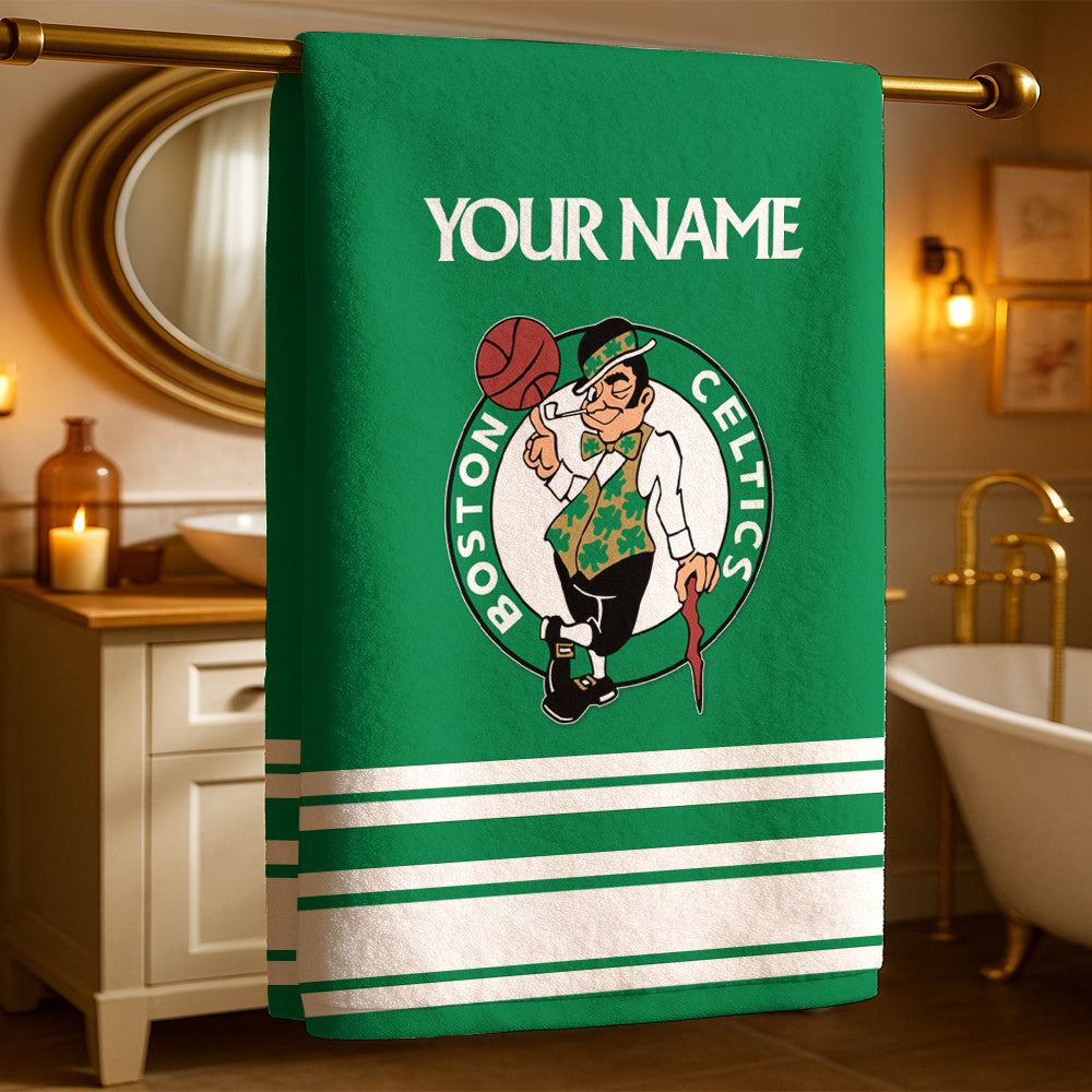 Celtics NBA Personalized Beach & Bath Towel